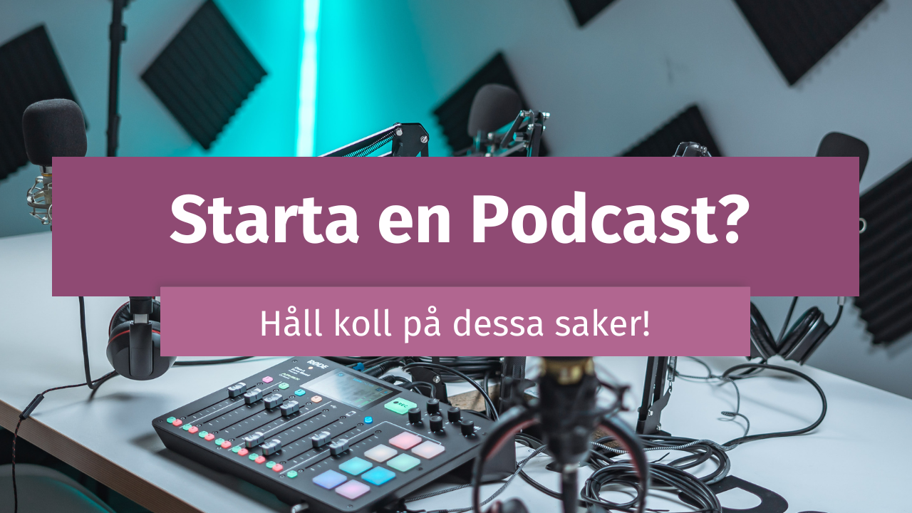 Skapa en professionell podcast